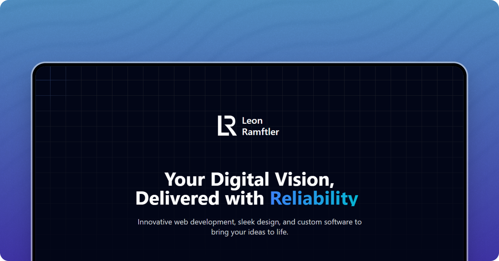 Leon Ramftler - Web Developer